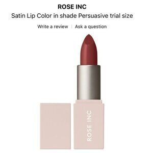 Rose Inc. Satin Lip Color Persuasive Lipstick 🆕mini size (warm rose)  NEW